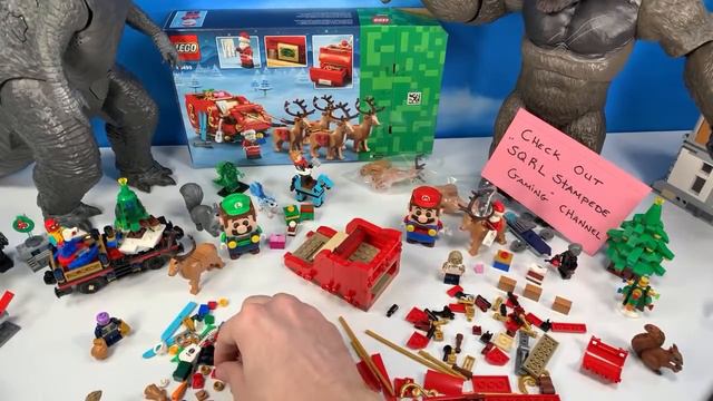 LEGO Santa's Sleigh LIVE Build Review Set 40499 Christmas Party! смотреть онлайн