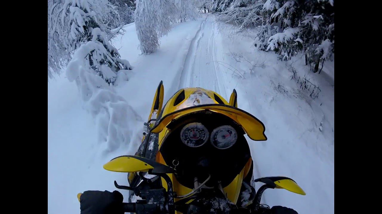 Снежная зима на BRP MXZ550 2018