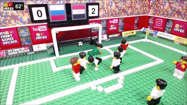 Russia vs Egypt 3-1 • World Cup 2018 (19/06/2018) All Goals Highlights Lego Football смотреть онлайн