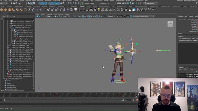 Анимация Стрельба из лука. How to ANIMATE SHOOTING a BOW and MORPHING animations TOGETHER. смотреть онлайн