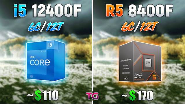 Core i5 12400F vs Ryzen 5 8400F - Test in 8 Games смотреть онлайн