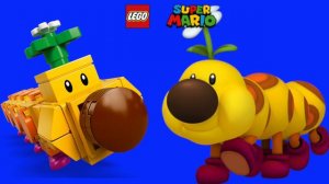 Lego Luigi in New Super Luigi U - Lego Super Mario vs Original