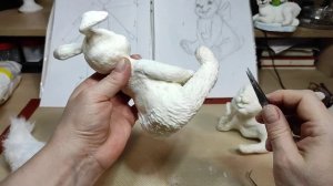 🐰Ватная игрушка.ПАСХАЛЬНЫЙ ЗАЙКА. Урок 8. Формируем шерсть.