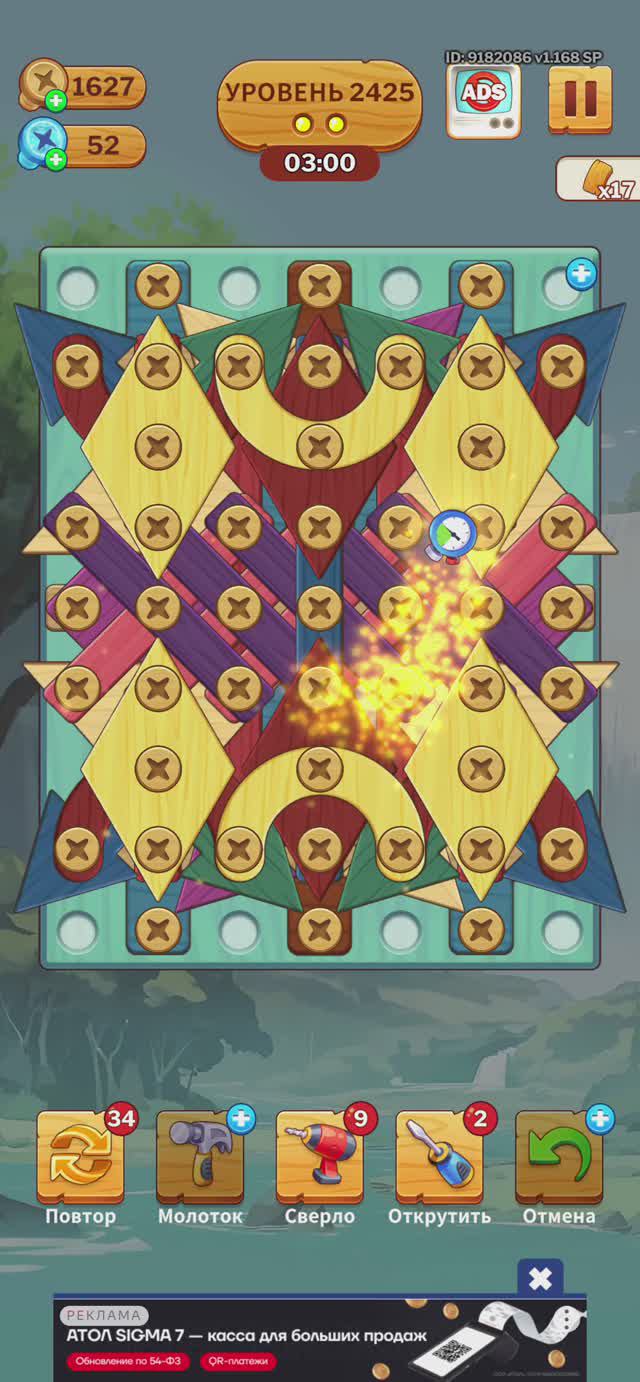 2425 Level_screw Puzzle (falcon)_Screen_Recording_20240926_173607_Screw Puzzle