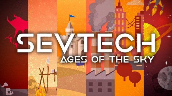 Sevtech Ages of the sky #1 Начало пути в мире технологий.