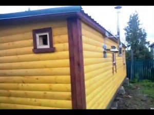 Готовая баня под ключ. 9 х 2, 3 м. Большая, удобная, вместительная.