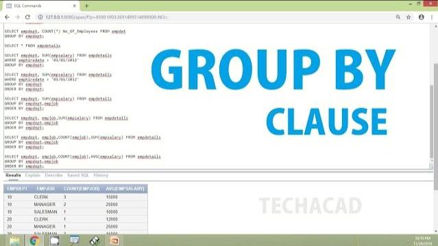 Oracle Tutorial - Group By Clause смотреть онлайн