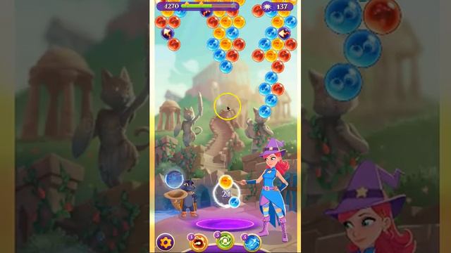 Bubble Witch 3 Saga Level 61 (directional Fire Arrows)