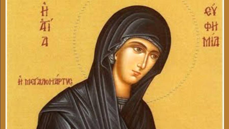 великомученице Евфимии Всехвальной смотреть онлайн