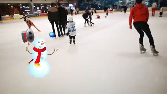 👸 Анна и папа - катание на коньках на льду - dancing on ice and skating смотреть онлайн