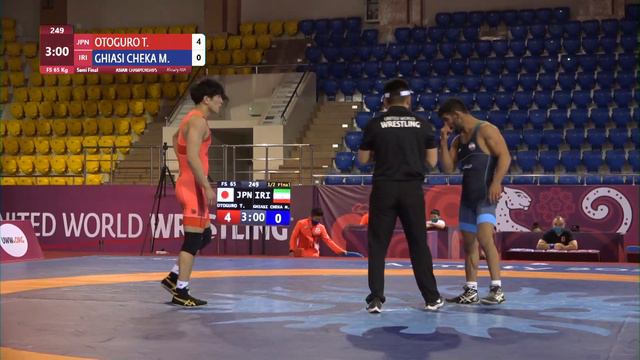1/2 FS - 65 kg: T. OTOGURO (JPN) v. M. GHIASI CHEKA (IRI) смотреть онлайн