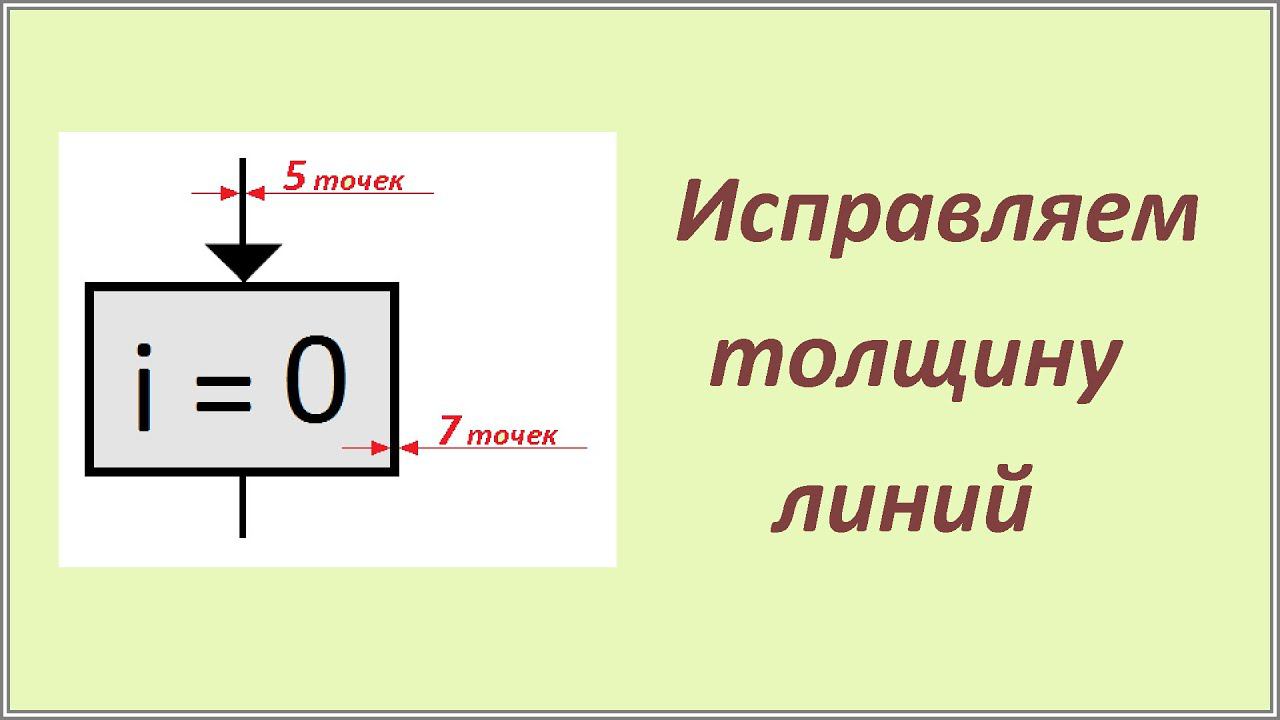Исправляем толщину линий смотреть онлайн