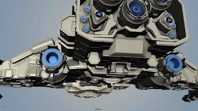 Battlecruiser Hyperion - Starcraft 2 -  3D Model
