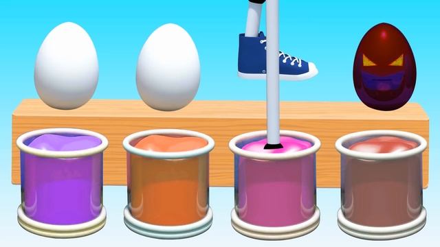 Baby Learn Colors with Surprise Eggs funny Mask, Soccer Shoes Toy for Kids смотреть онлайн