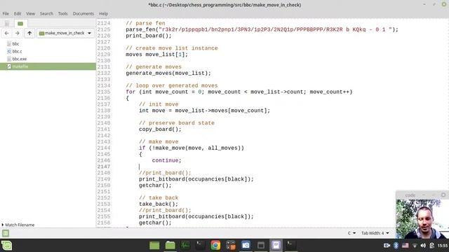 40-Bitboard CHESS ENGINE in C implementing MAKE MOVE function (checking whether the king is in chec смотреть онлайн