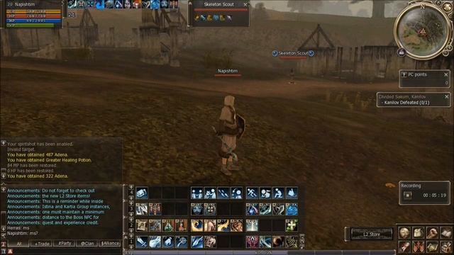Lineage II - PC -nonsense gameplay - Ruins of Agony Elven Oracle смотреть онлайн
