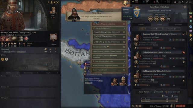 Crusader Kings III in game tutorial part 12 - The first crusade victory смотреть онлайн