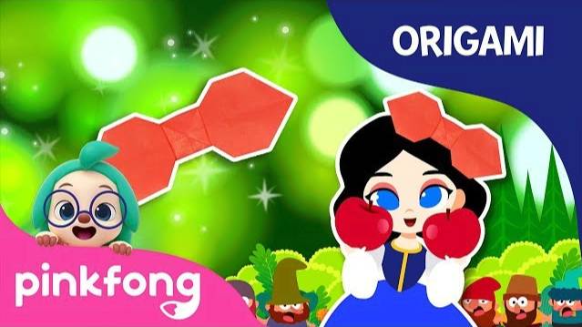 Snow White's Ribbon | Pinkfong Origami | Origami And Songs | Pinkfong Crafts For Children