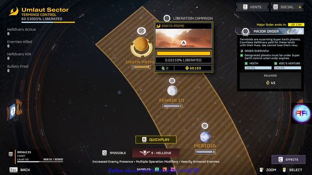 Daily map update Helldivers 2 3/3/2024 смотреть онлайн