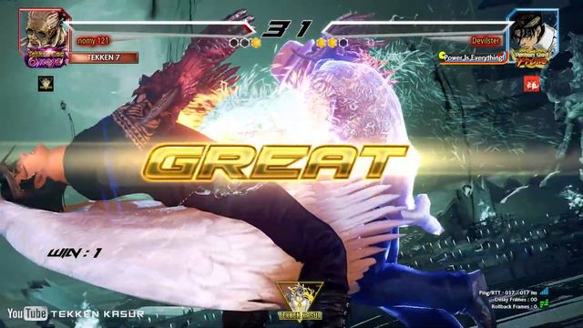 Leroy Smith(TGO) Vs Devil Jin(TGP)(devilster) | Tekken 7 | Online Rank Match смотреть онлайн