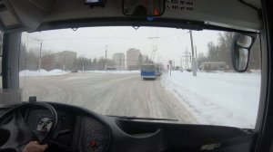 Чуть не завалило снегом ! Троллейбус УТТЗ - 6241.01 (МАЗ - 203Т), Чебоксары.