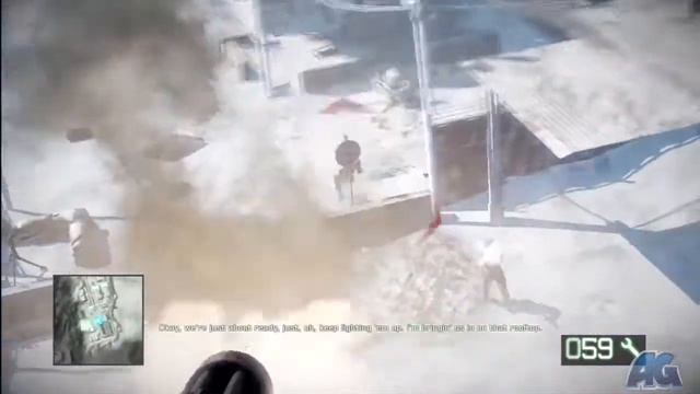 Battlefield: Bad Company 2: Crack The Sky - Helicoptor Minigun смотреть онлайн