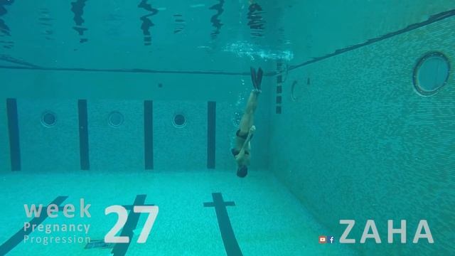 Pregnancy Progression Underwater Week By Week | Diving Underwater During Pregnancy