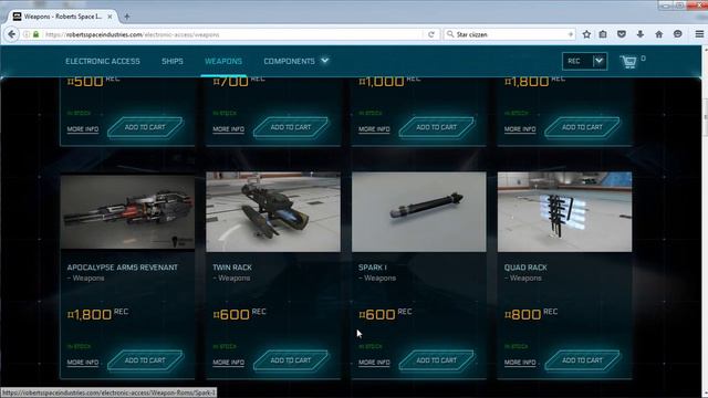 Star Citizen. Внутриигровой магазин. смотреть онлайн