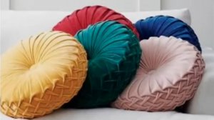 Круглая подушка своими руками