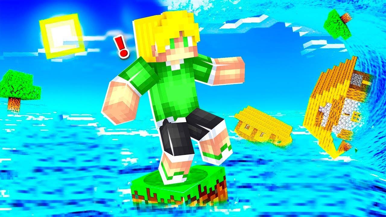 КАК ВЫЖИТЬ В это ЦУНАМИ ПОСТРОИЛ САМАЙ ЗАЩИЩЕННЫЙ ДОМ в MINECRAFT!