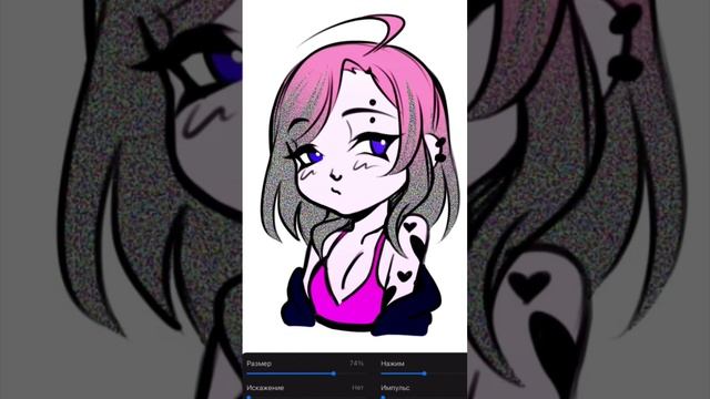 Увидела челлендж с шумом, захотелось повторить:) #art #oc #illustration #noise #рисование смотреть онлайн