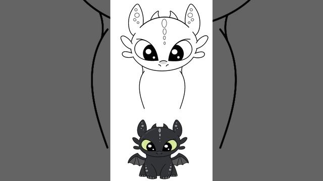 How to draw Toothless dragon easy l How to train your dragon l كيف ارسم توثليس l فيلم كيف تدرب تنين смотреть онлайн