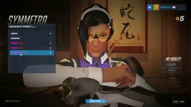 Overwatch Symmetra Vishkar legendary skin intro's and emotes смотреть онлайн