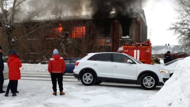 Пожар в городе Рубцовске смотреть онлайн