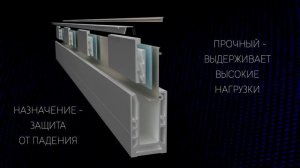 Профиль для стеклянных ограждений T-102 от Титана