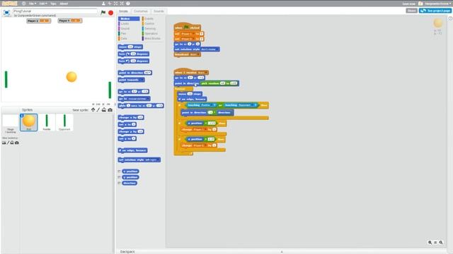 Scratch Pong Tutorial 6 - Intorduction To Events