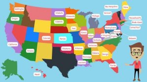 50 States Song | Fifty States Song | Fifty States of America for Schools | America | USA