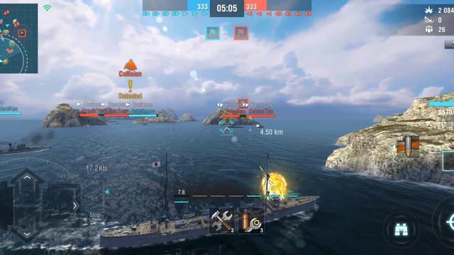 GamePlay Warships Chikuma Win and Lose - World of Warships Blitz War EP 1 смотреть онлайн