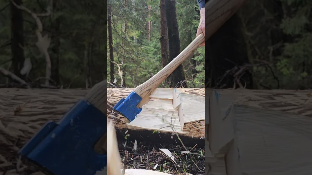 Billnas 1132 на осине. #wood #woodworking #bushcraft смотреть онлайн