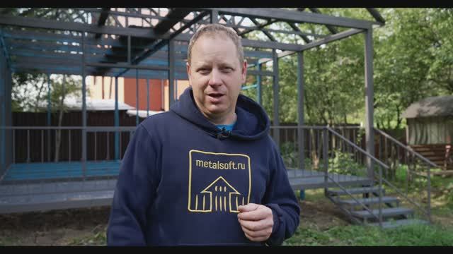 Дом из металла на сваях