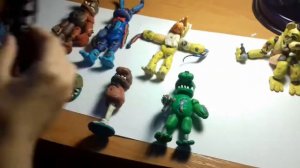 Моя колекция аниматроников из пластилина