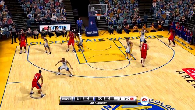 NBA Elite 11 Gameplay Golden State Warriors vs New Jersey Nets смотреть онлайн