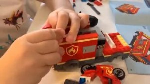 Распаковка Лего. Пожар в кафе. Собираем Лего.