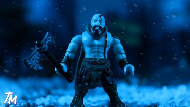 Kratos VS Thor (stop Motion) GOD Of WAR Ragnarok (Mega Construx Kratos)
