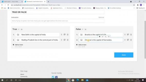 Wordwall Tutorial- Part 1 | Objective type Questions | Online Games