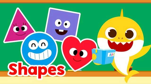 Shape Songs for kids | Learn shapes and numbers | 15-Minute Learning with Baby Shark смотреть онлайн