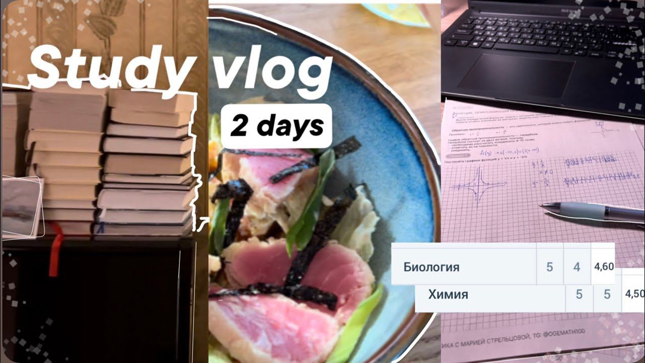 Study with me for 2 days of my life/ study vlog смотреть онлайн
