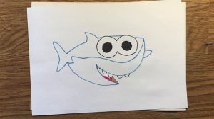 How to draw Baby Shark. Как нарисовать Акуленка Бэби Шарк