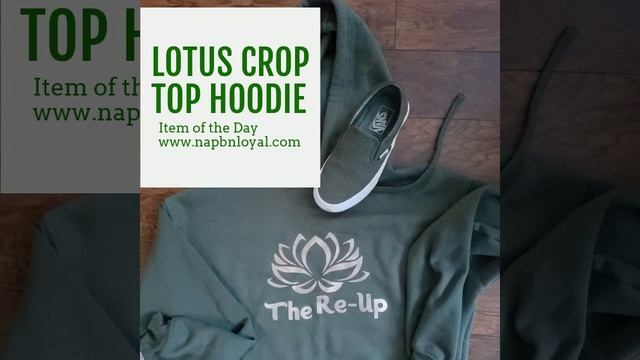 Lotus Crop Top Hoodie смотреть онлайн