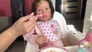 Влог:Реборн  Собирается в детский садик/ Утро с реборном Эмили